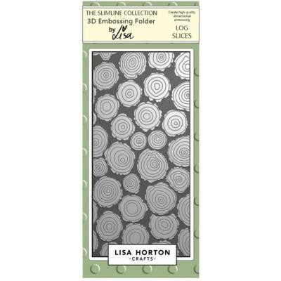 Lisa Horton Crafts 3D Embossing Folder - Log Slices